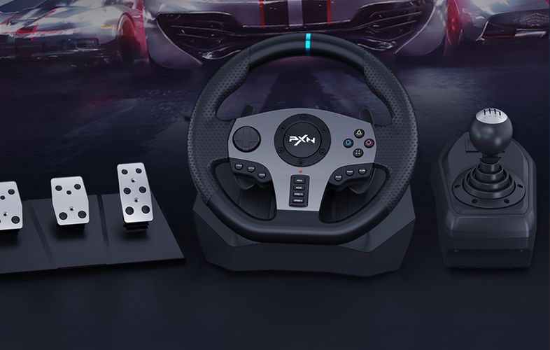 Gaming Wheel PXN-V9 (PC / PS3 / PS4 / XBOX ONE / XBOX SERIES S&X / SWITCH), PXN PXN-V9