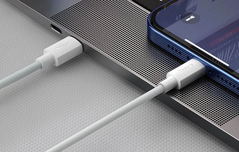 Baseus Simple Wisdom Data Cable Kit USB to Lightning 2.4A (2PCS/Set）1.5m White, Baseus TZCALZJ-02