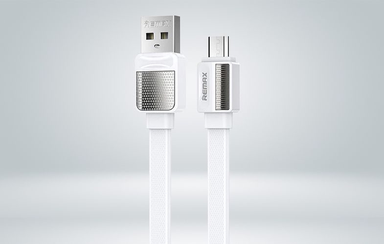 Cable USB Micro Remax Platinum Pro, 1m (white), Remax RC-154m white