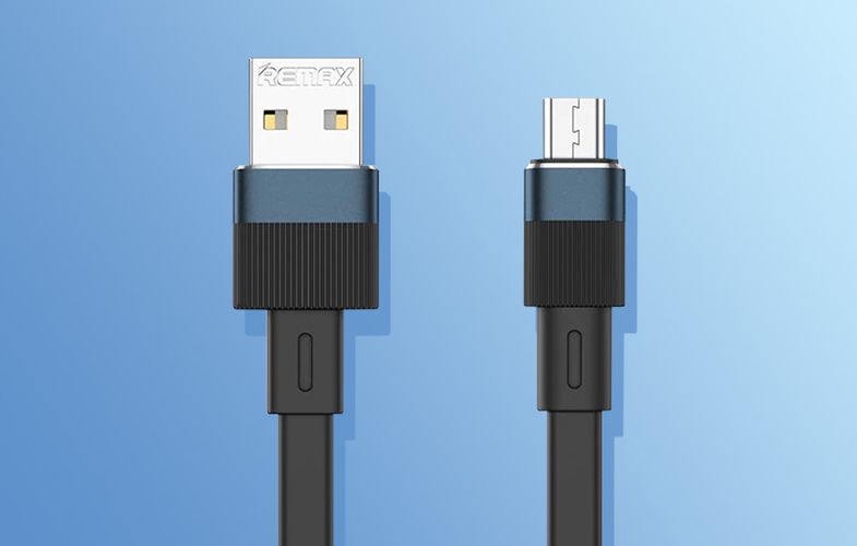 Cable USB-micro USB Remax Flushing, RC-C001, 1m (black), Remax RC-C001 A-M black