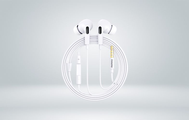 Earphones Remax RM-533, 3.5 mini jack, 1.2m (white), Remax RM-533