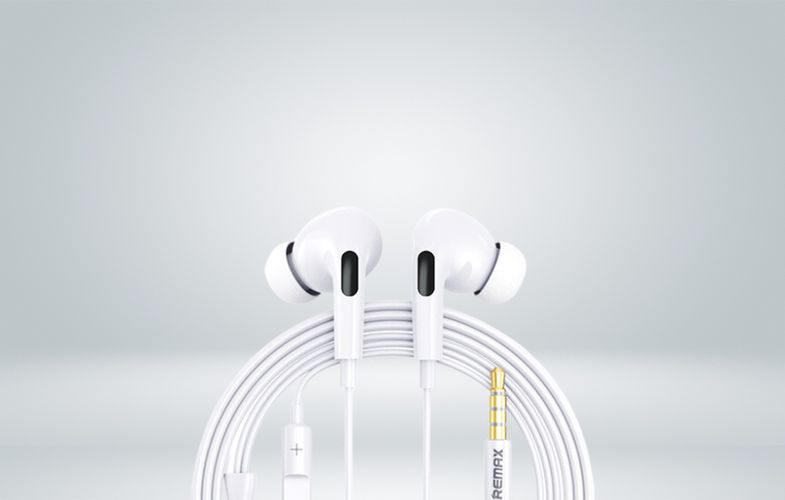 Earphones Remax RM-533, 3.5 mini jack, 1.2m (white), Remax RM-533