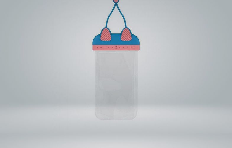 Waterproof case Remax Cattie (blue), Remax RT-W4 Blue