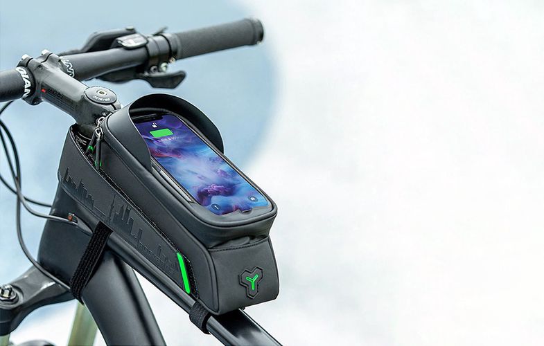 Bicycle Bag with Phone Holder Rockbros 029BK (black), Rockbros 029 BK