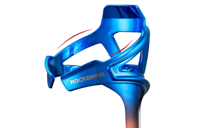 Bicycle bottle cage Rockbros KR03-BC (blue and gold), Rockbros KR03-BC