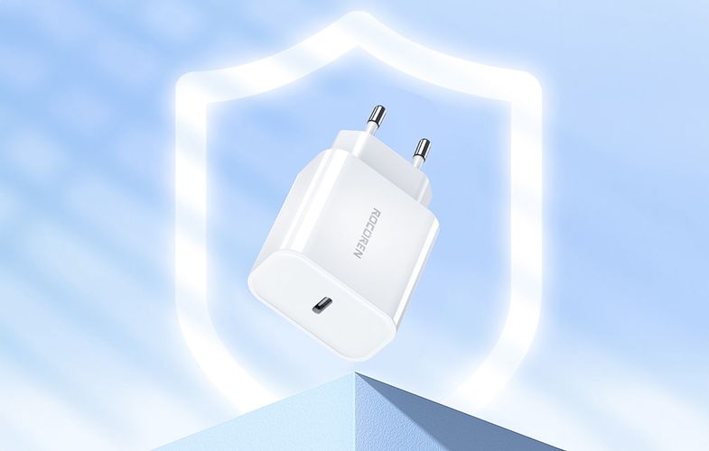 Fast Charger Rocoren PD 20W USB-C (white), Rocoren RCCT1P-XBA02