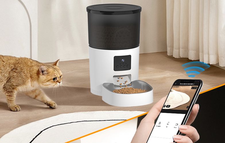 Rojeco 3L Automatic Pet Feeder WiFi with Camera, Rojeco RWSQ-06