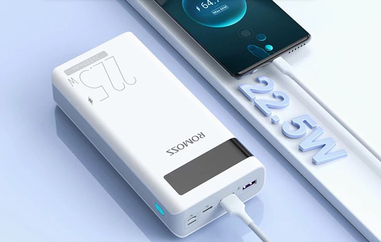 Powerbank Romoss SENSE8PF 30000mAh, 22.5W (white), Romoss PHP30-852-1735H