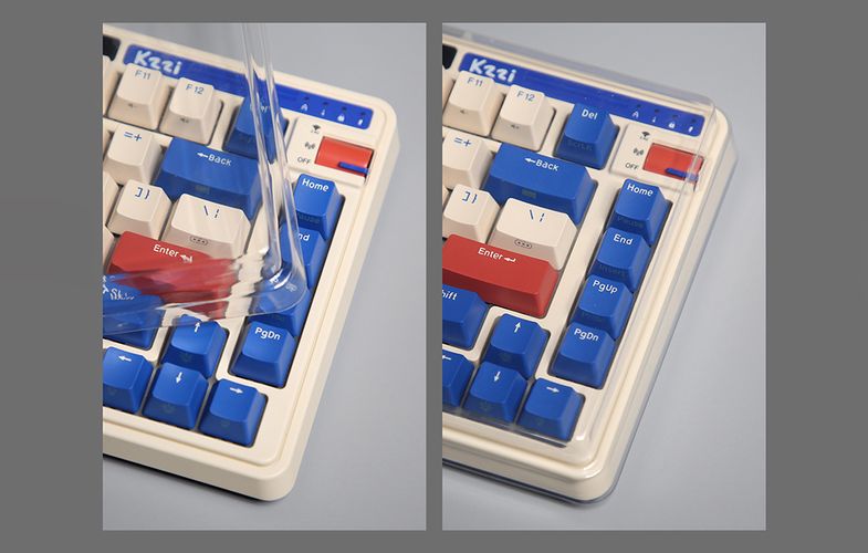 Wireless mechanical keyboard Royal Kludge KZZI K75 pro RGB, Moment Switch (retro blue), Royal Kludge KZZI K75pro moment