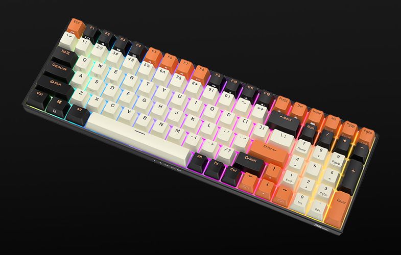 Mechanical keyboard Royal Kludge RK100 RGB, brown switch (black-orange), Royal Kludge RK100