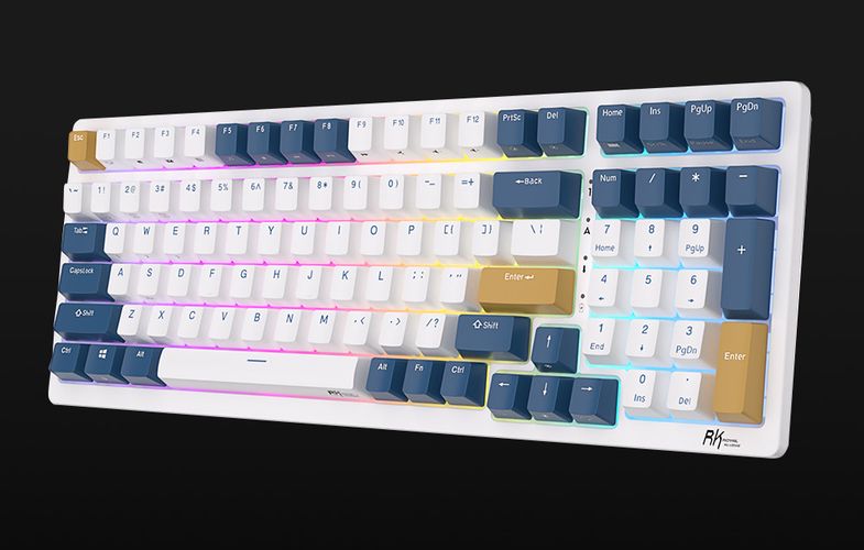 Mechanical keyboard Royal Kludge RK98 RGB, Red switch (blue), Royal Kludge RK98 blu