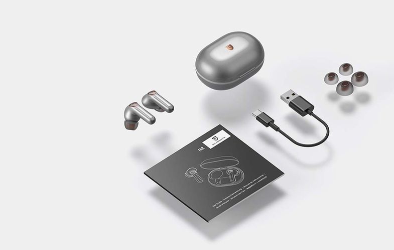 Earphones TWS Soundpeats H2 (Grey), Soundpeats H2