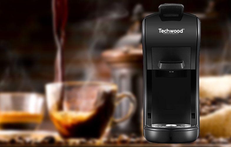 Capsule coffee maker  Techwood TCA-196N (black), Techwood TCA-196N