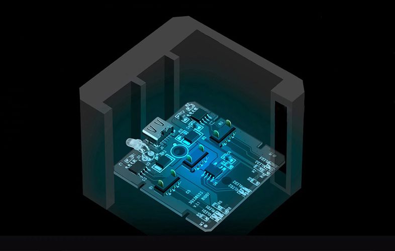 Telesin Box three-channel charger for GoPro Hero 5/6/7/8 + 2 batteries (GP-BNC-801), Telesin GP-BNC-801