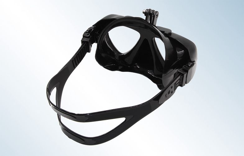 Diving Mask Telesin with detachable mount for sports cameras, Telesin GP-DIV-GS2-BK