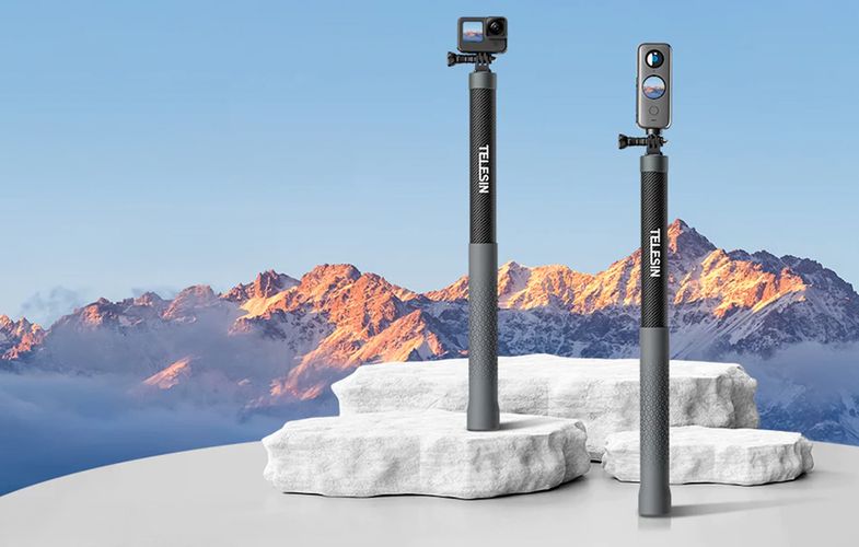 Selfie stick / tripod 3m Carbon Fiber Telesin GP-MNP-300-3, Telesin GP-MNP-300-3