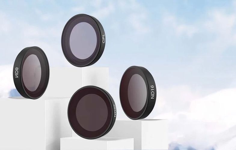 Lens filter Set CPL/ND8/ND16/ND32 Telesin for Insta360 GO3, Telesin IS-FLT-G03