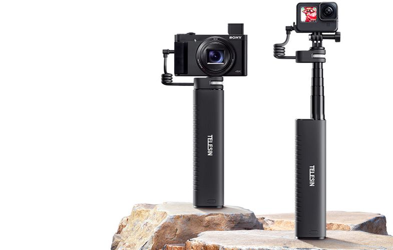 TELESIN Power grip selfie stick (With power bank) TE-CSS-001, Telesin TE-CSS-001