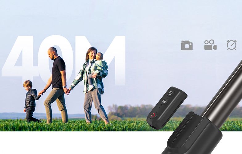 Selfie-stick TELESIN with tripod and remote control for GoPro / phones (130 cm), Telesin TE-RCSS-003