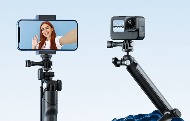 TELESIN 3-Way selfie-stick tripod for sports cameras, Telesin TE-TPR-009