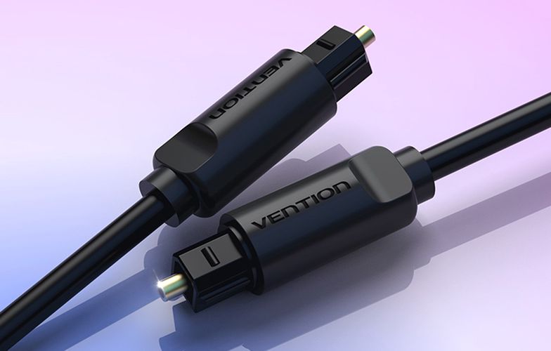 Toslink Optical Audio Cable Vention BAEBF 1m (Black), Vention BAEBF
