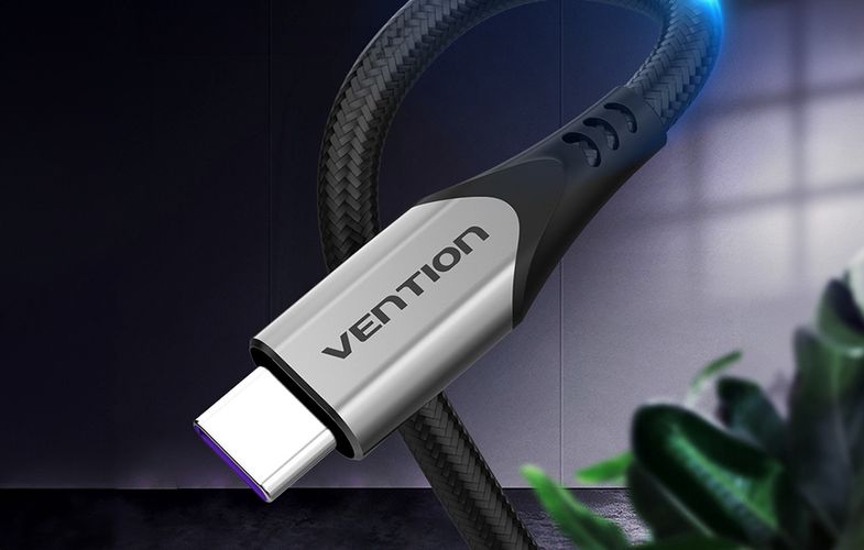 Cable USB-C to USB 2.0 Vention COFHI, FC 5A 3m (grey), Vention COFHI