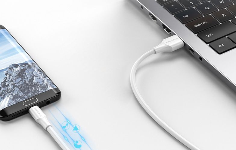 Cable USB 2.0 to Micro USB Vention CTIWF 2A 1m (white), Vention CTIWF