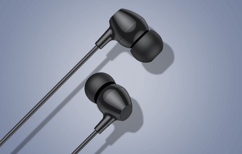 Wired in-ear headphones VFAN M16, 3.5mm jack, 1m (black), Vipfan M16-black