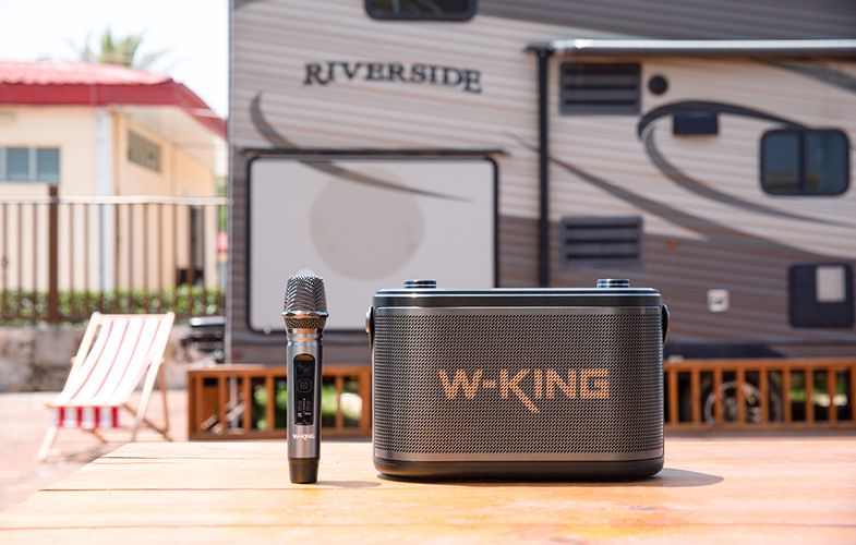 Wireless Bluetooth Speaker W-KING H10 S 80W + microphone (black), W-KING H10 S black