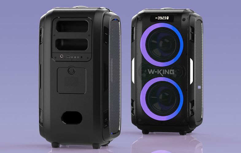 Wireless Bluetooth Speaker W-KING T9 Pro 120W + 2 microphones (black), W-KING T9 Pro black