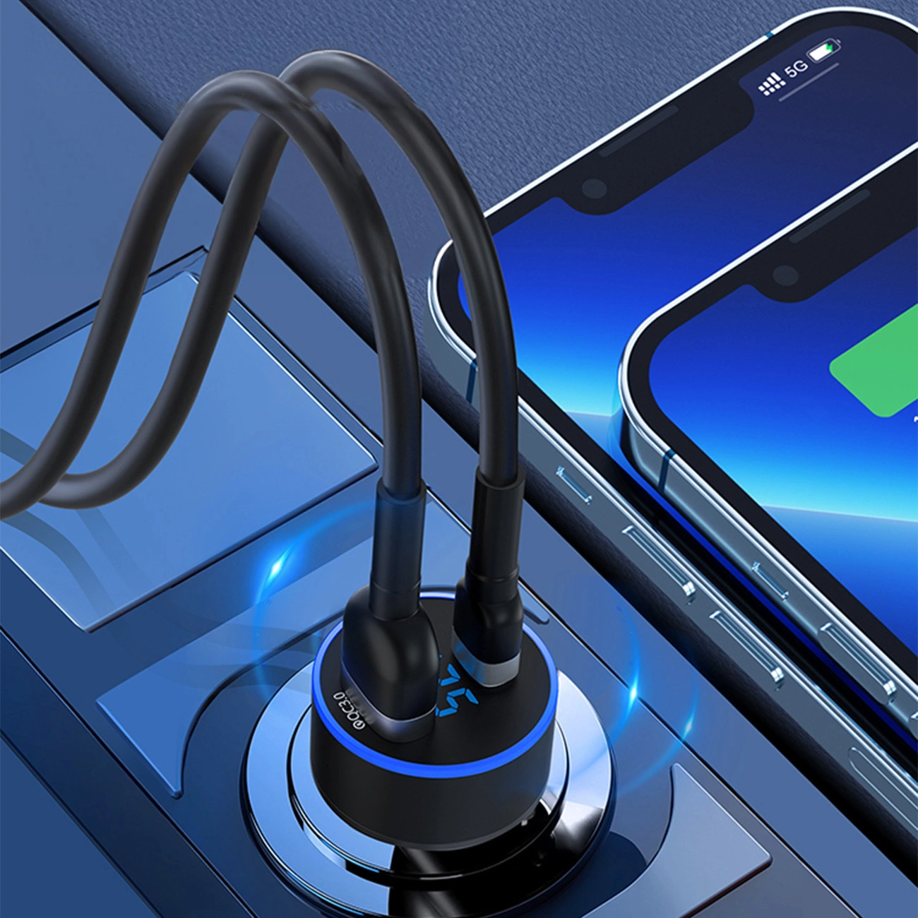 Wozinsky WDCCAC USB-C USB-A 36W car charger - black, Wozinsky 5907769308505 5907769308505