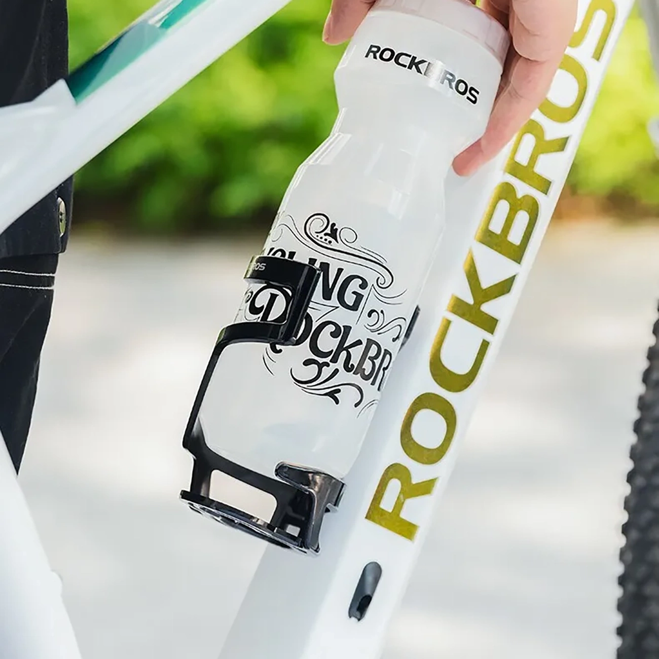 Rockbros 31210012002 bicycle water bottle holder - white, Rockbros 5907769361487 5907769361487