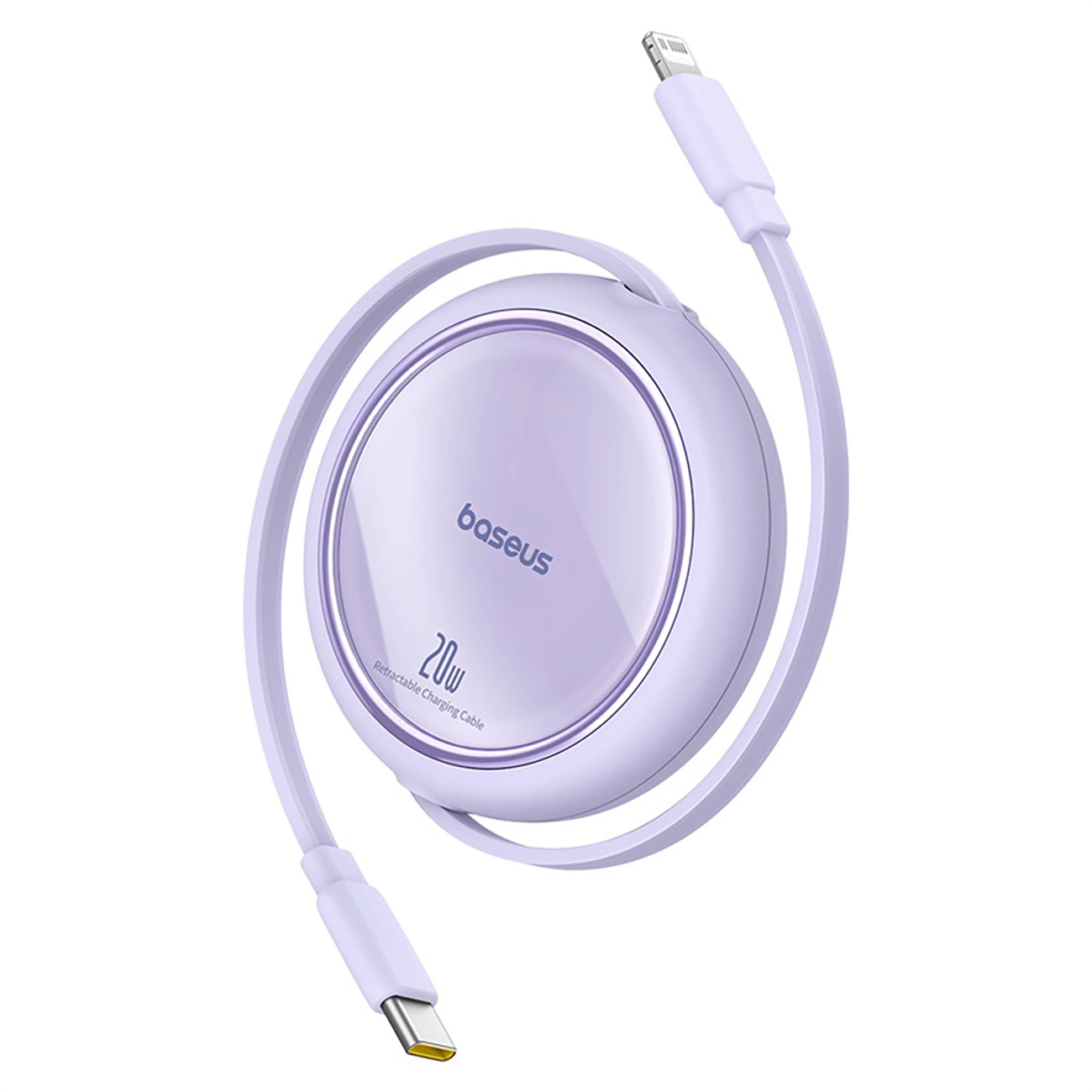 Baseus Free2Pull Cable Retractable USB-C / Lightning 20W 1m - Purple, Baseus P10364501511-00 P10364501511-00