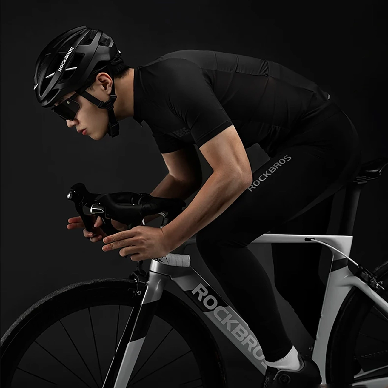 Rockbros cycling jersey 15120002003 short sleeve L - black, Rockbros 7319476962488 7319476962488