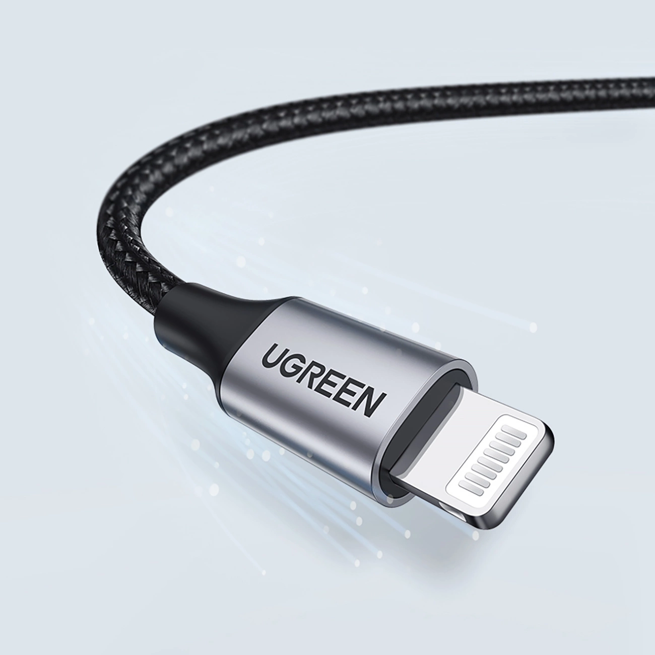 Ugreen US199 60158 USB-A / Lightning MFi cable 2m - black, Ugreen 60158-ugreen 60158-ugreen