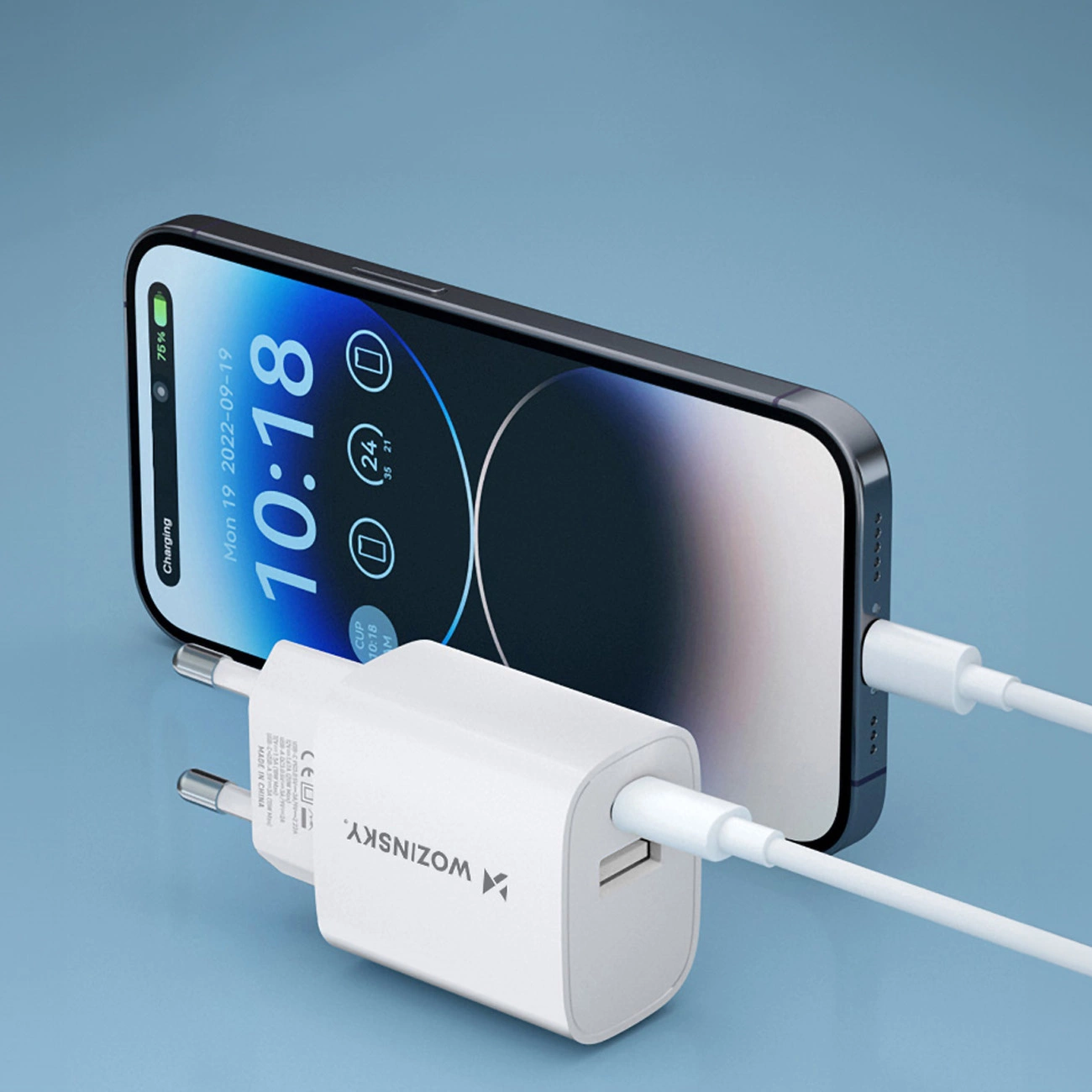 Wozinsky WGWCW USB-A USB-C 20W wall charger - white, Wozinsky 5907769308369 5907769308369