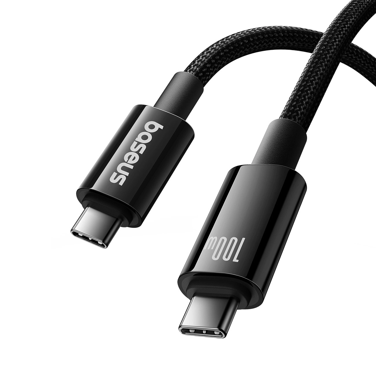 Baseus Tungsten Gold USB-C 3.2 / USB-C 3.2 cable 100W 4K 60Hz 1.5m - black, Baseus P10319800111-00 P10319800111-00