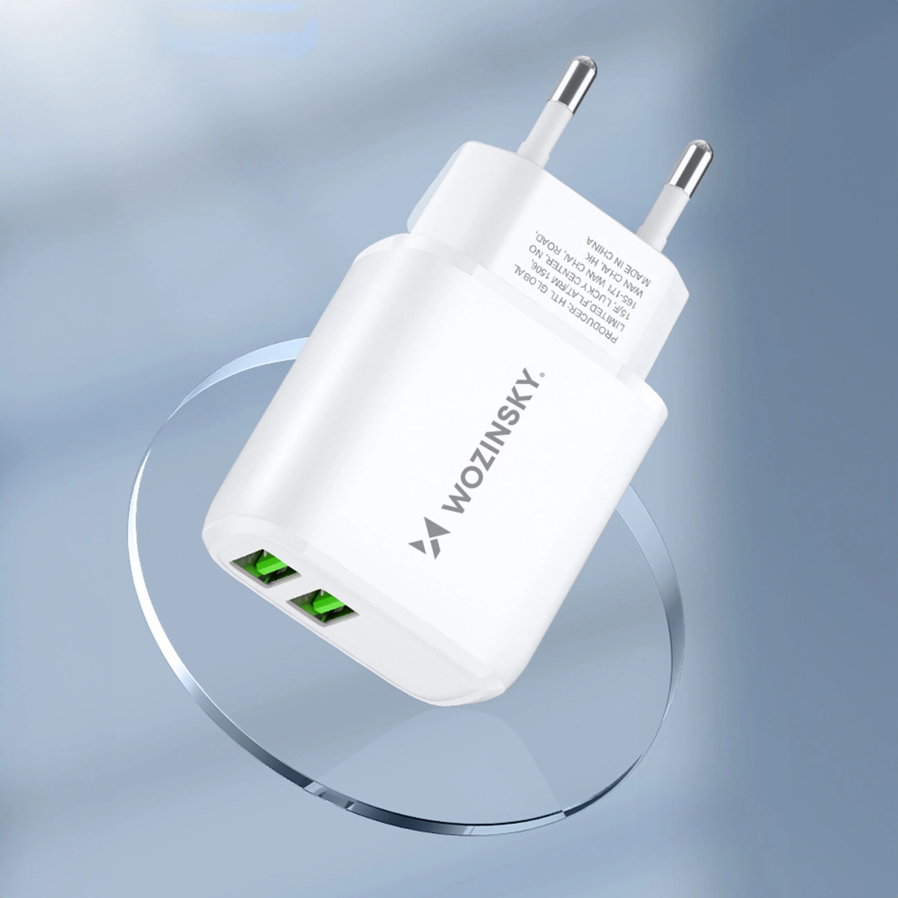 Wozinsky CUWCW 2.4A 2 x USB-A wall charger - white, Wozinsky 5907769308550 5907769308550