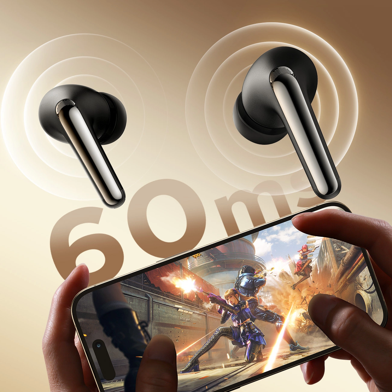 Joyroom Funpods JR-FN1 wireless in-ear TWS Bluetooth 5.4 ANC ENC headphones - black, Joyroom JR-FN1_B JR-FN1_B
