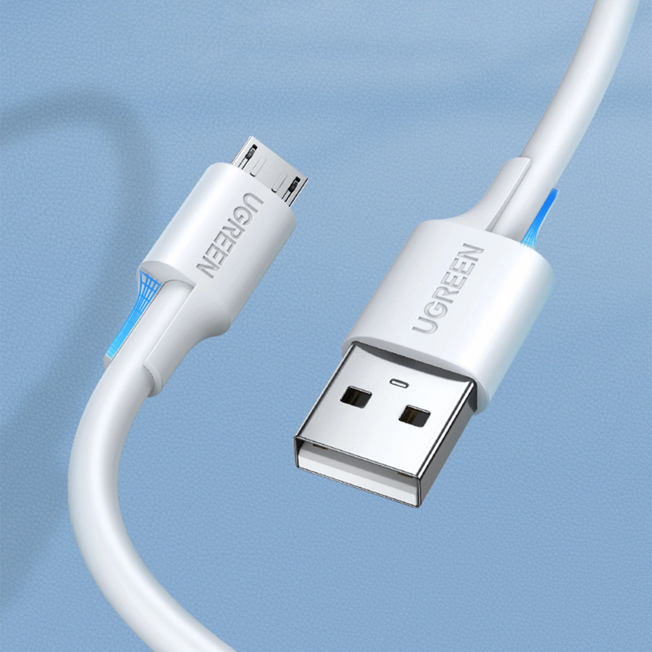 Ugreen US289 60141 micro USB / USB-A cable 1m - white, Ugreen 6957303861415 6957303861415