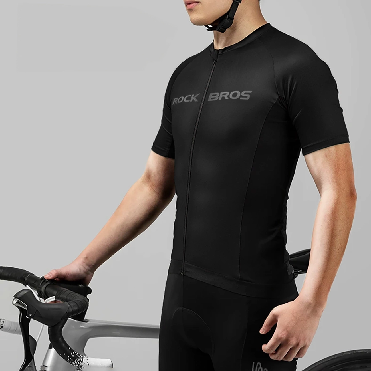 Rockbros cycling jersey 15120002003 short sleeve L - black, Rockbros 7319476962488 7319476962488