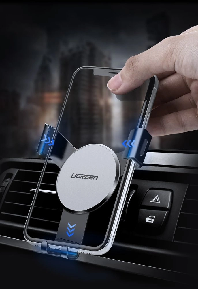 Ugreen LP130 40907 gravity phone holder for car air vent - silver, Ugreen 6957303849079 6957303849079