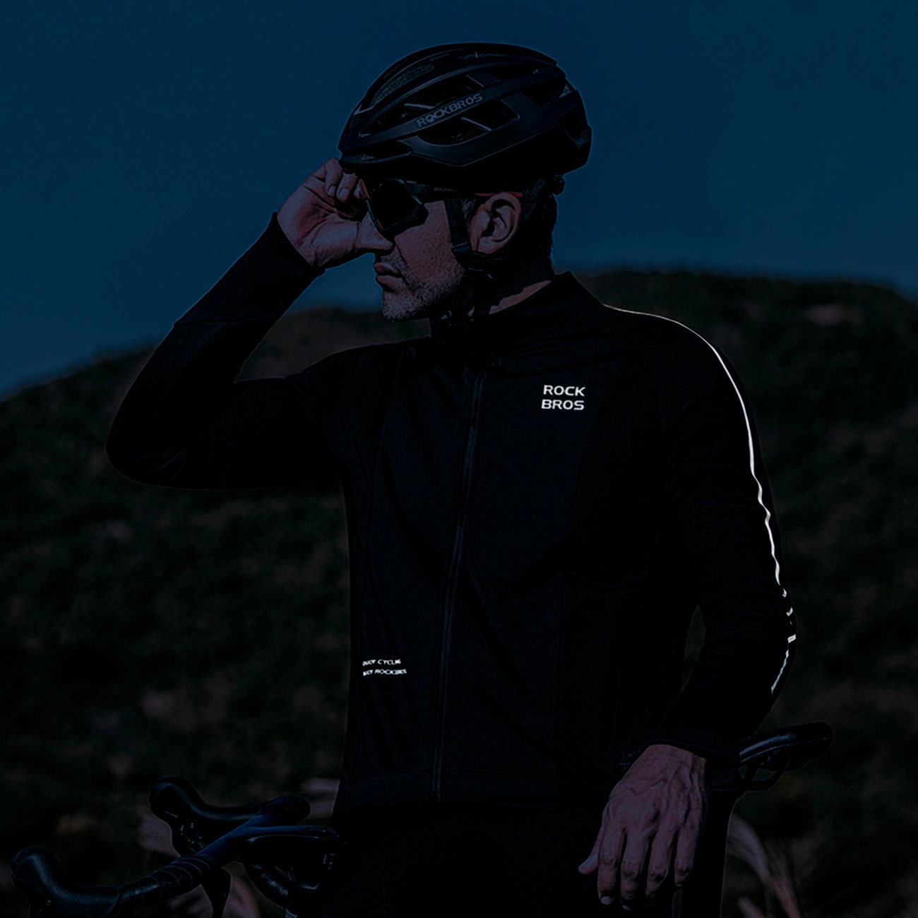 Rockbros cycling jersey 15400002003 long sleeve fall/winter L - black, Rockbros 7381758550744 7381758550744