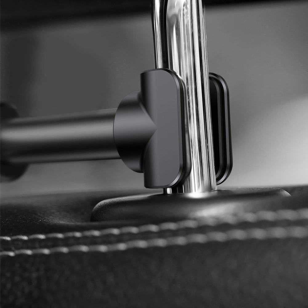 Baseus Backseat Car Mount SUHZ-01 Car Headrest Holder for Tablets / Smartphones 4.7-12.9" - Black, Baseus 6953156261358 6953156261358