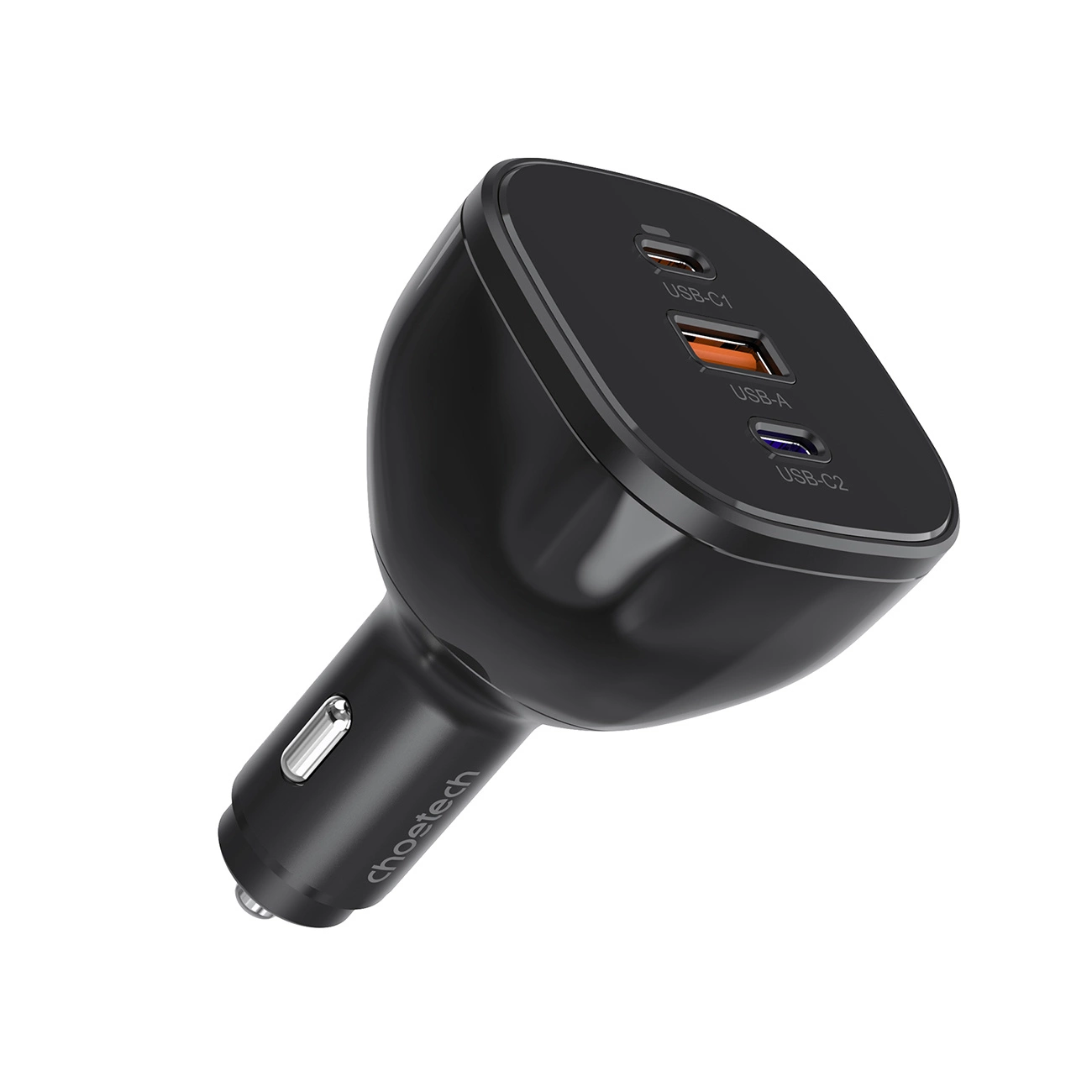 Choetech TC0024 car charger 160W 2x USB-C PD 3.1 1x USB-A - black, Choetech 6932112106216 6932112106216