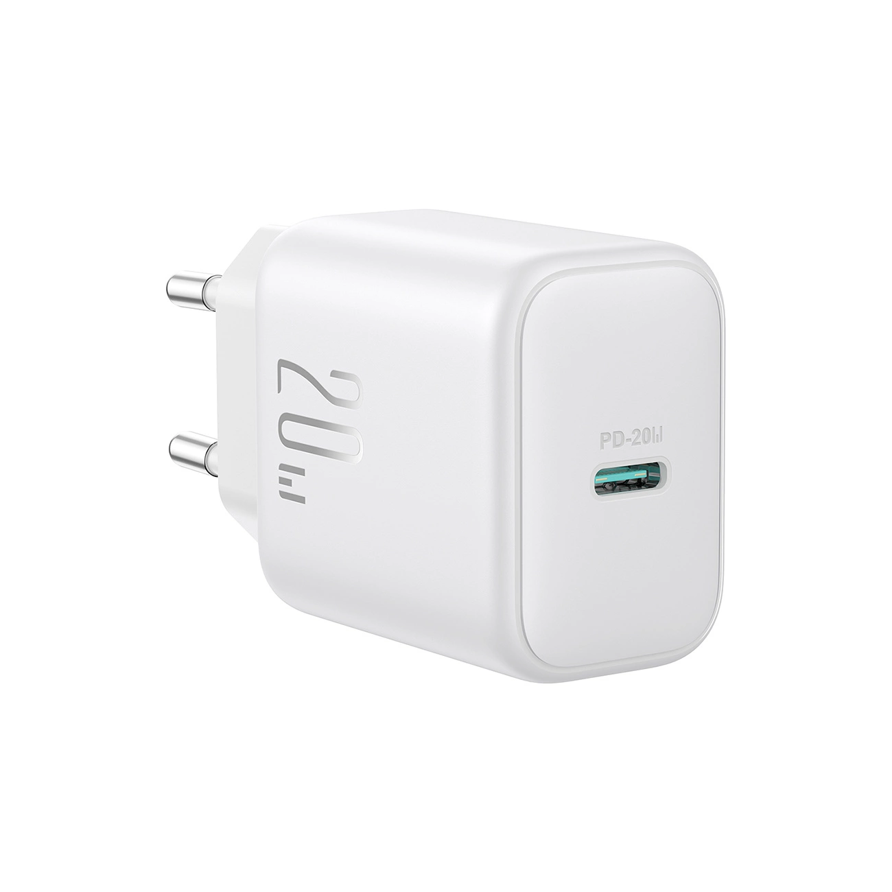 Joyroom JR-TCF20 USB-C PD 20W network charger - white + USB-C / Lightning cable 1m, Joyroom JR-TCF20_CL JR-TCF20_CL