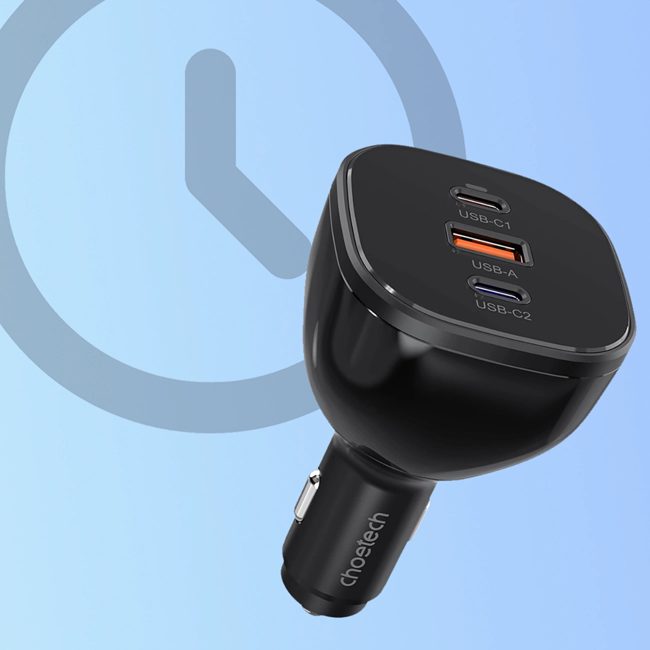 Choetech TC0024 car charger 160W 2x USB-C PD 3.1 1x USB-A - black, Choetech 6932112106216 6932112106216