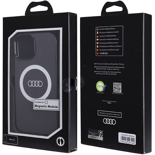 Audi IML Big Logo MagSafe case for iPhone 15 / 14 / 13 - black, Audi 6955250227292 6955250227292