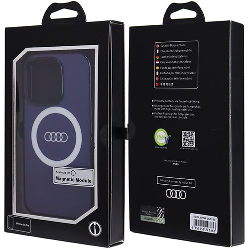 Audi IML Big Logo MagSafe case for iPhone 14 Pro Max - blue, Audi 6955250227360 6955250227360