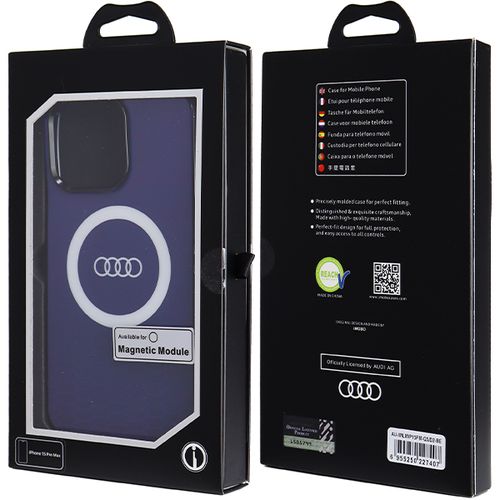 Audi IML Big Logo MagSafe case for iPhone 15 Pro Max - blue, Audi 6955250227407 6955250227407